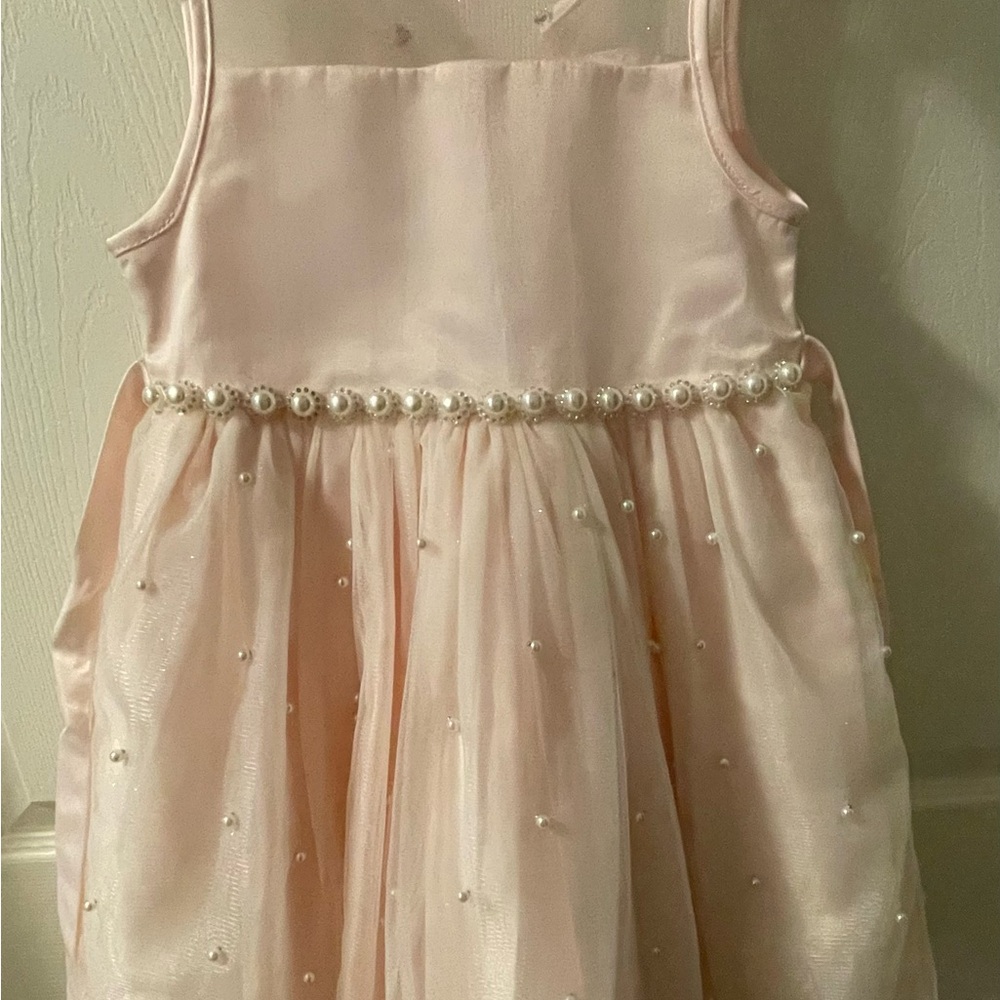 American Princess Pink and Cream Embellished Sundress for Weddings